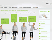 Tablet Screenshot of fuss-reha.info